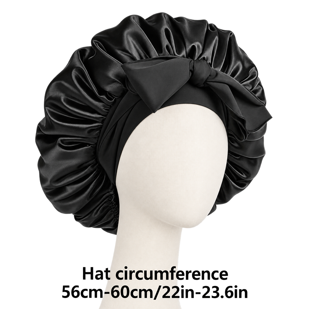 Adjustable Silk-Satin Hair Bonnet – view 4