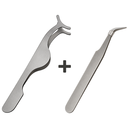 Dual-Ended Lash Applicator Tool and Tweezers