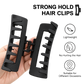 Matte Hair Claw Clips 4 Pack Set – view 3